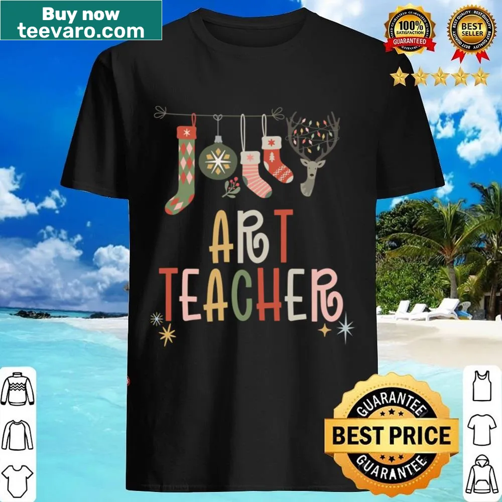 Charming holiday shirt for art teachers featuring creative design