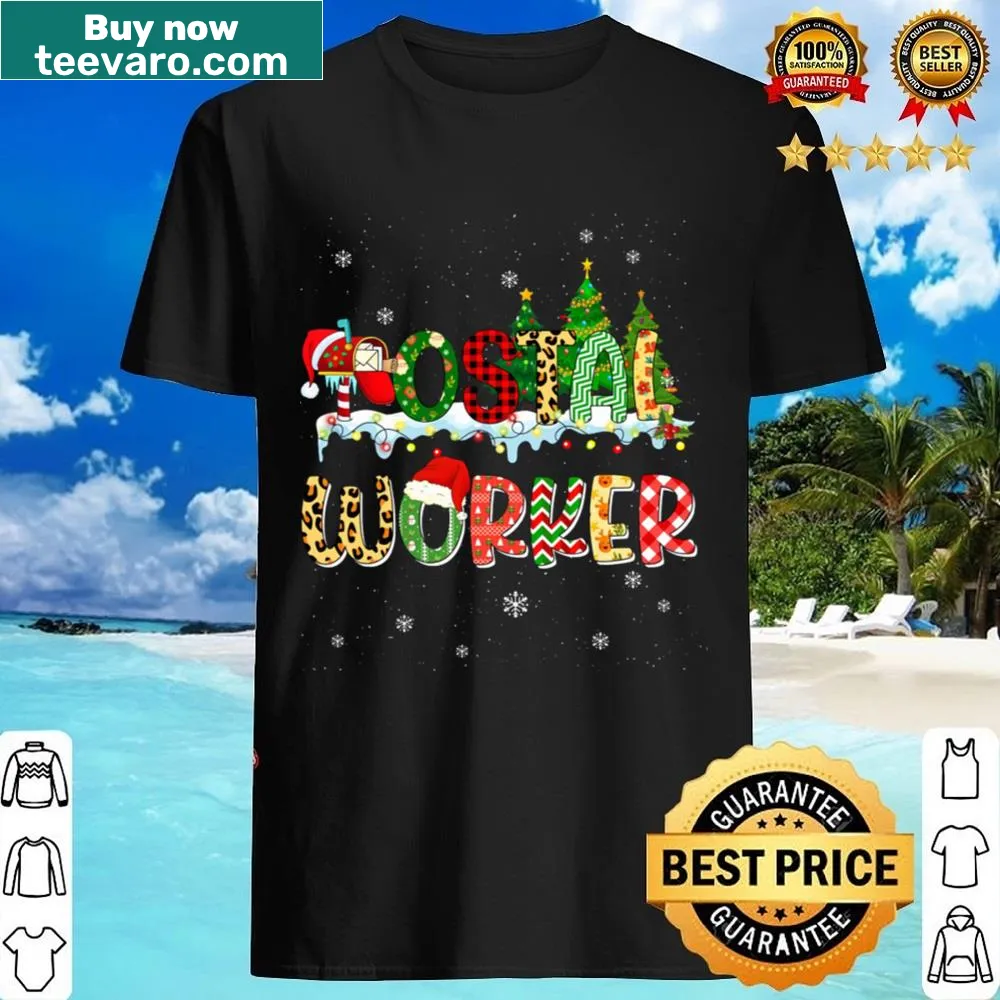 Shirt celebrating postal workers with Christmas theme