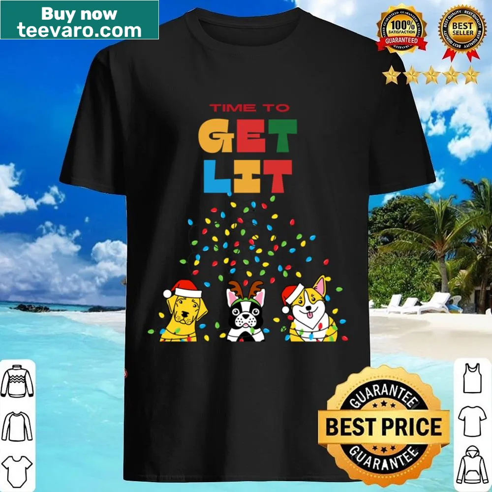 Shirt with the phrase 'Time To Get Lit!' for fun gatherings