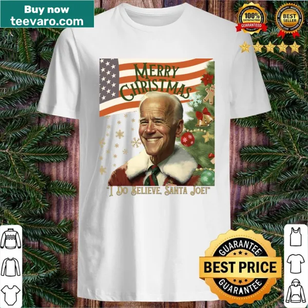 Vintage Christmas shirt featuring Santa Biden design