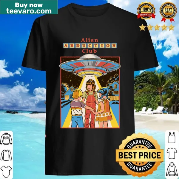 Whimsical shirt featuring aliens and a playful design for sci-fi fans