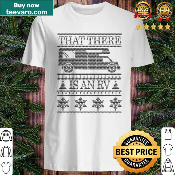 Illustration of a decorated RV for Christmas graphic shirt