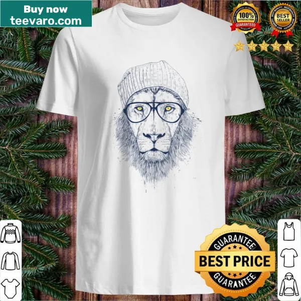 Stylized lion shirt showcasing strength and confidence