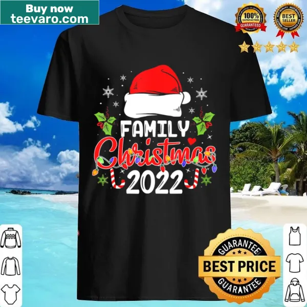 Shirt celebrating Family Christmas 2022 with a simple design