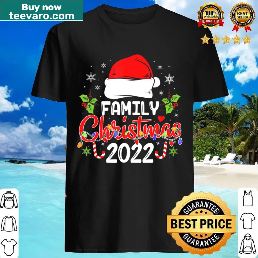 Shirt celebrating Family Christmas 2022 with a simple design