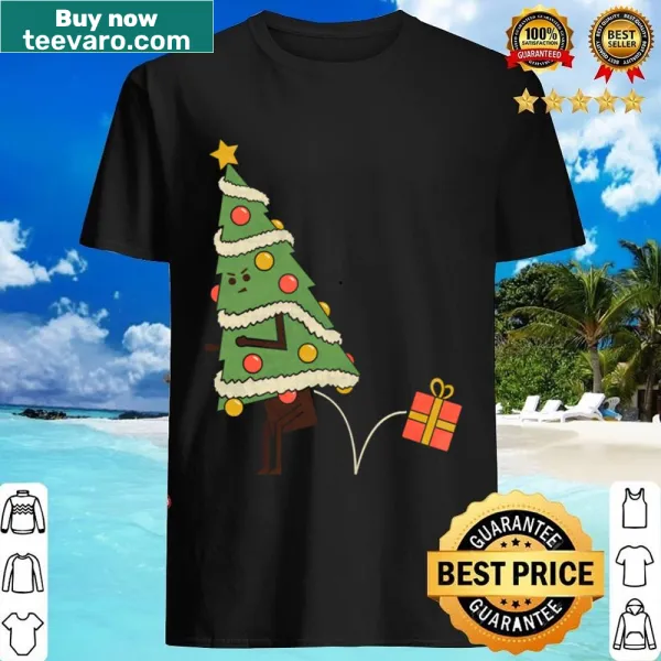 Humorous birthday shirt with bold text reading 'Here’s Your Present'