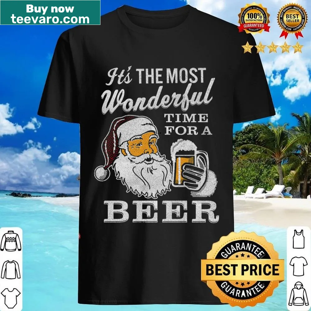 Cheerful beer-themed shirt with playful typography design