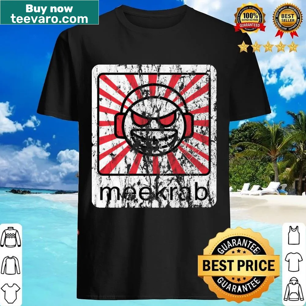 Playful typography T-shirt featuring the word Meekrab