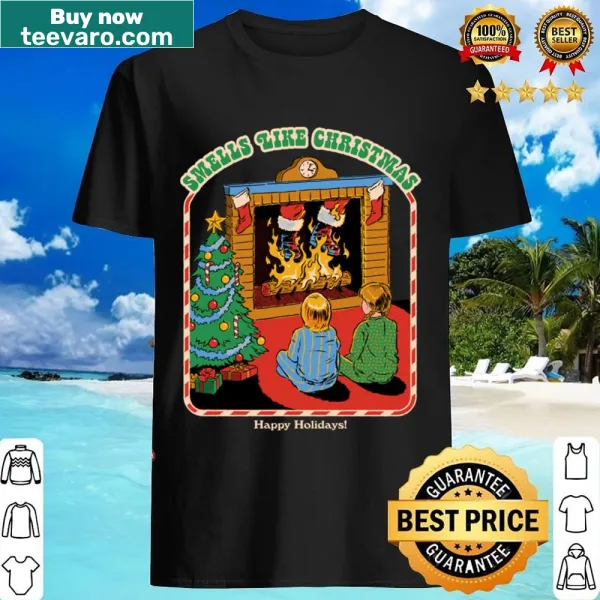 Festive shirt with the phrase 'Smells Like Christmas'