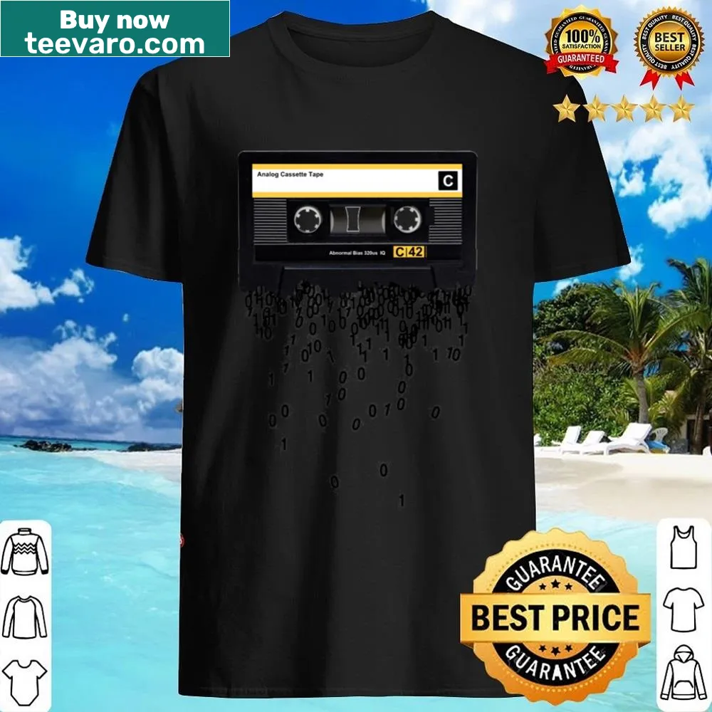 Vintage design celebrating cassette tapes on a T-shirt