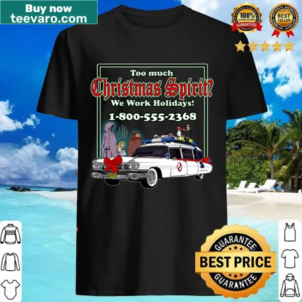 Playful shirt asking 'Who You Gonna Carol?' in festive typography.