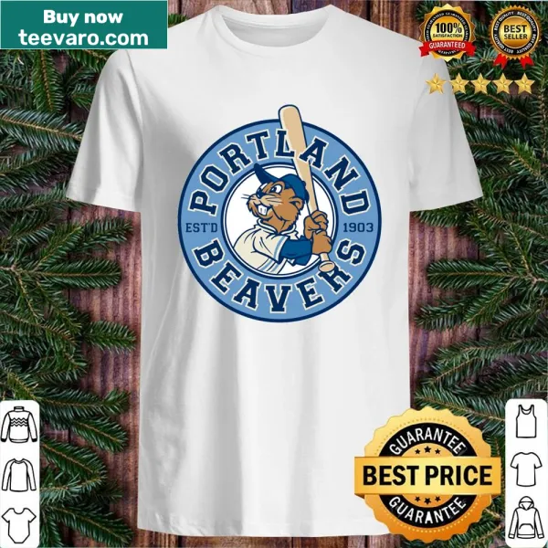 Vintage shirt featuring Portland Beavers logo from 2008