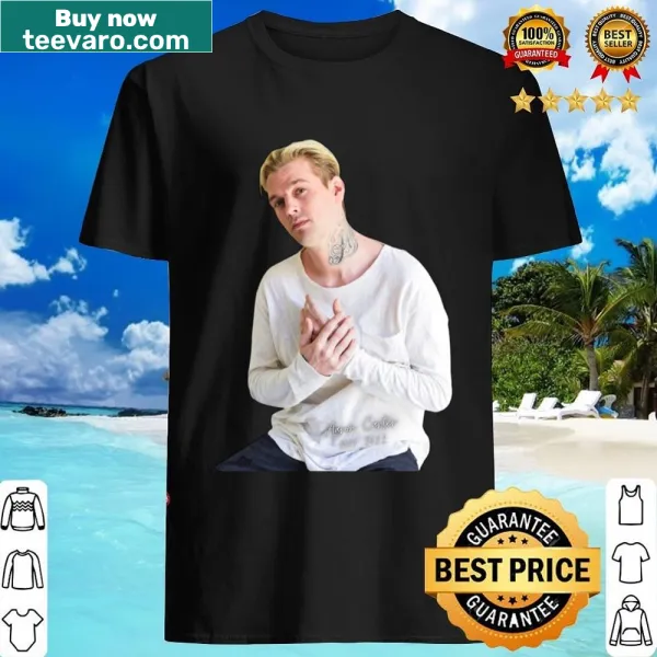 Tribute shirt featuring the year 2022 for Aaron Carter