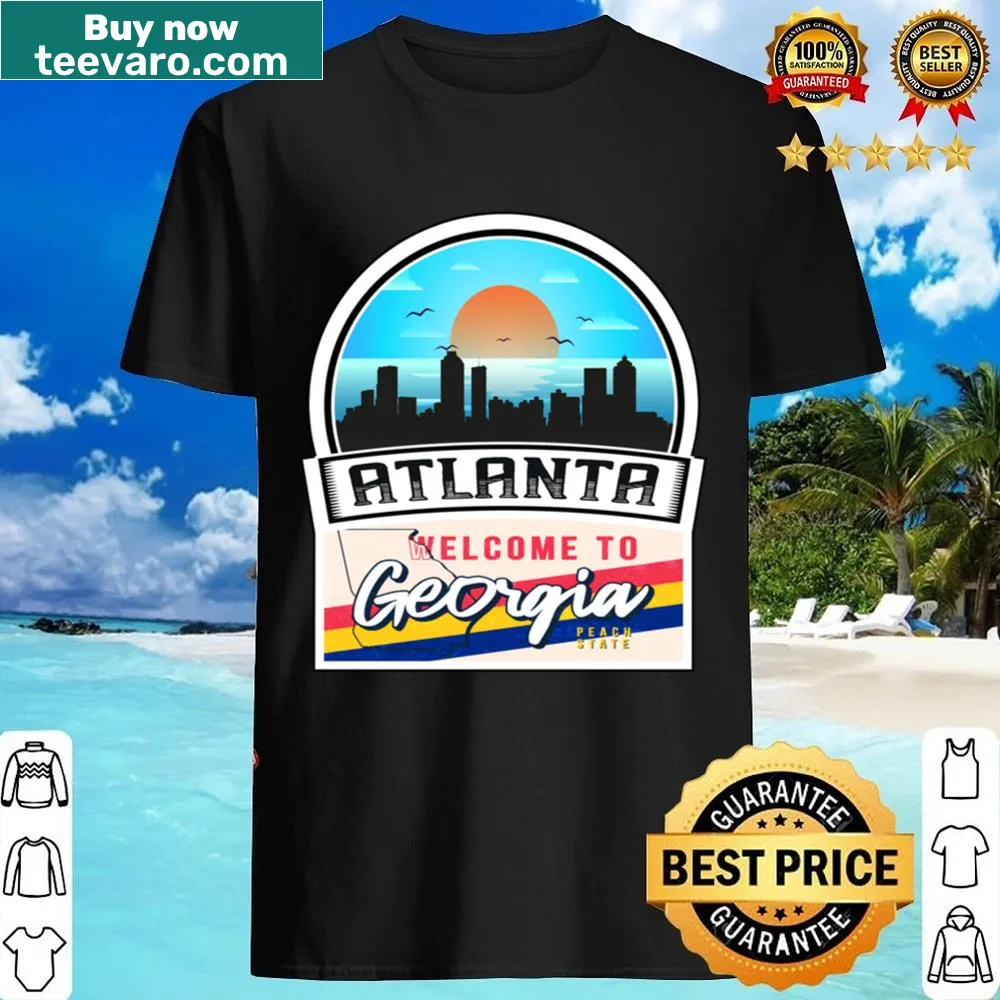 Georgia welcome shirt with state silhouette design