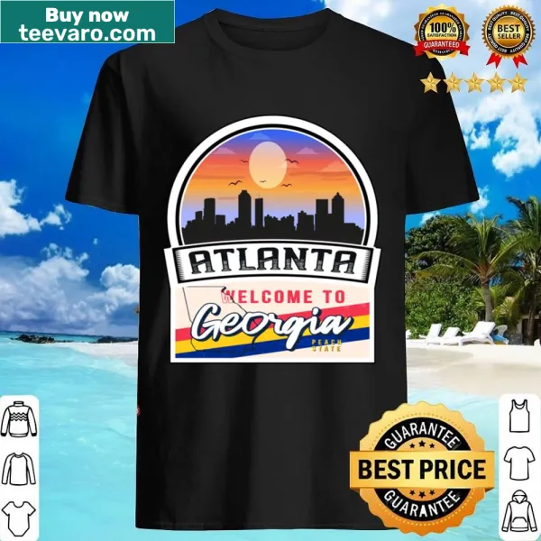 Shirt displaying the phrase 'Welcome To Georgia Peach State'