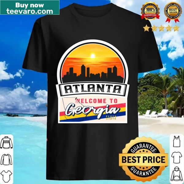 Georgia Peach State graphic t-shirt featuring Atlanta design