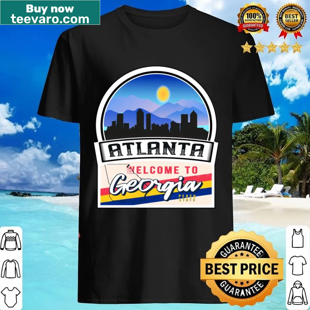 Shirt with the phrase 'Welcome To Georgia Peach State' noted