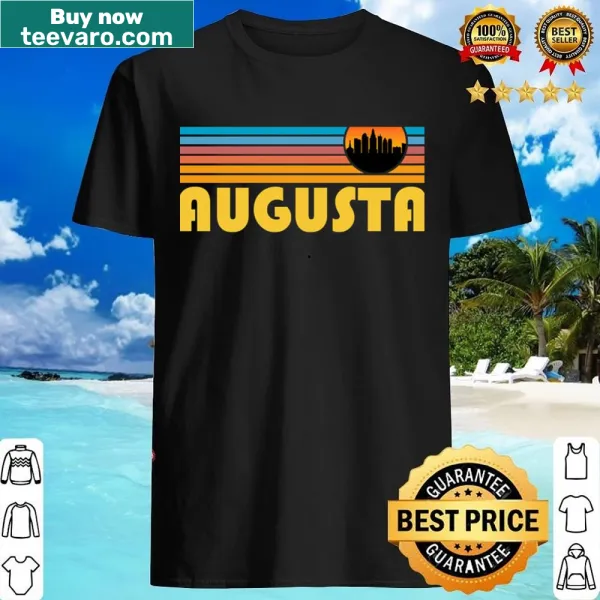 Retro Augusta hometown design shirt featuring an 80's aesthetic.
