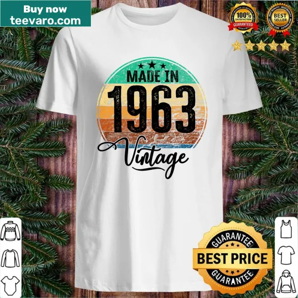 Vintage birthday shirt celebrating the year 1963