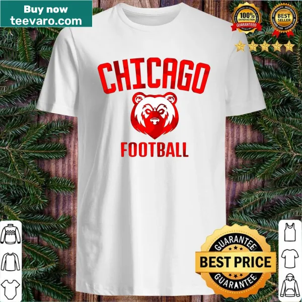 Fitted scoop shirt featuring Chicago Bears team name in bold typography