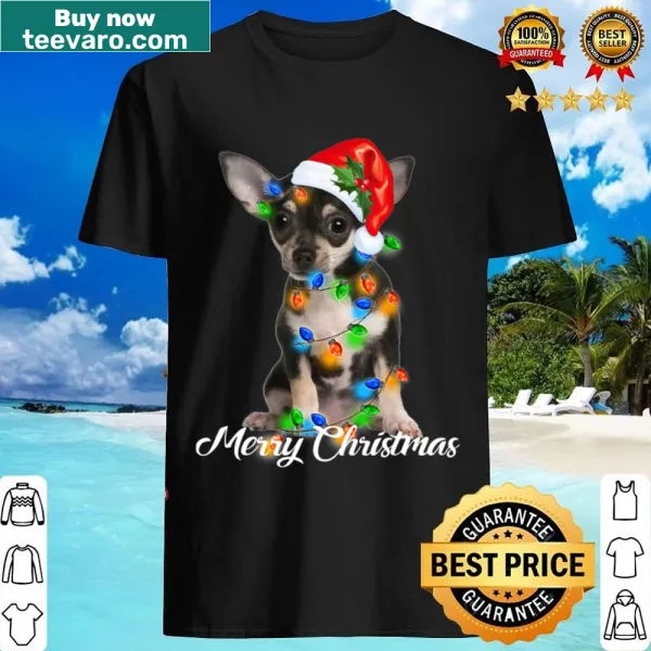 Cute Chihuahua dog illustration on shirt