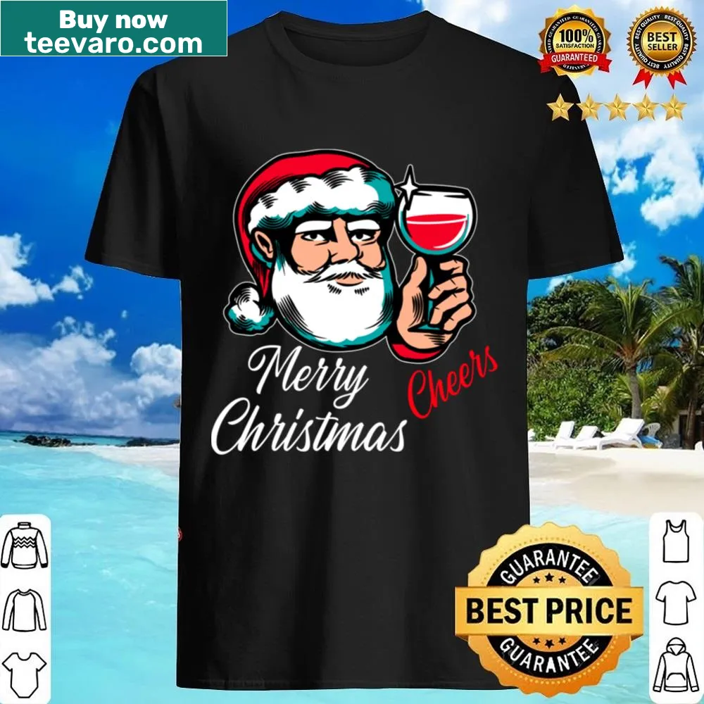 Cheerful Merry Christmas shirt with festive typography