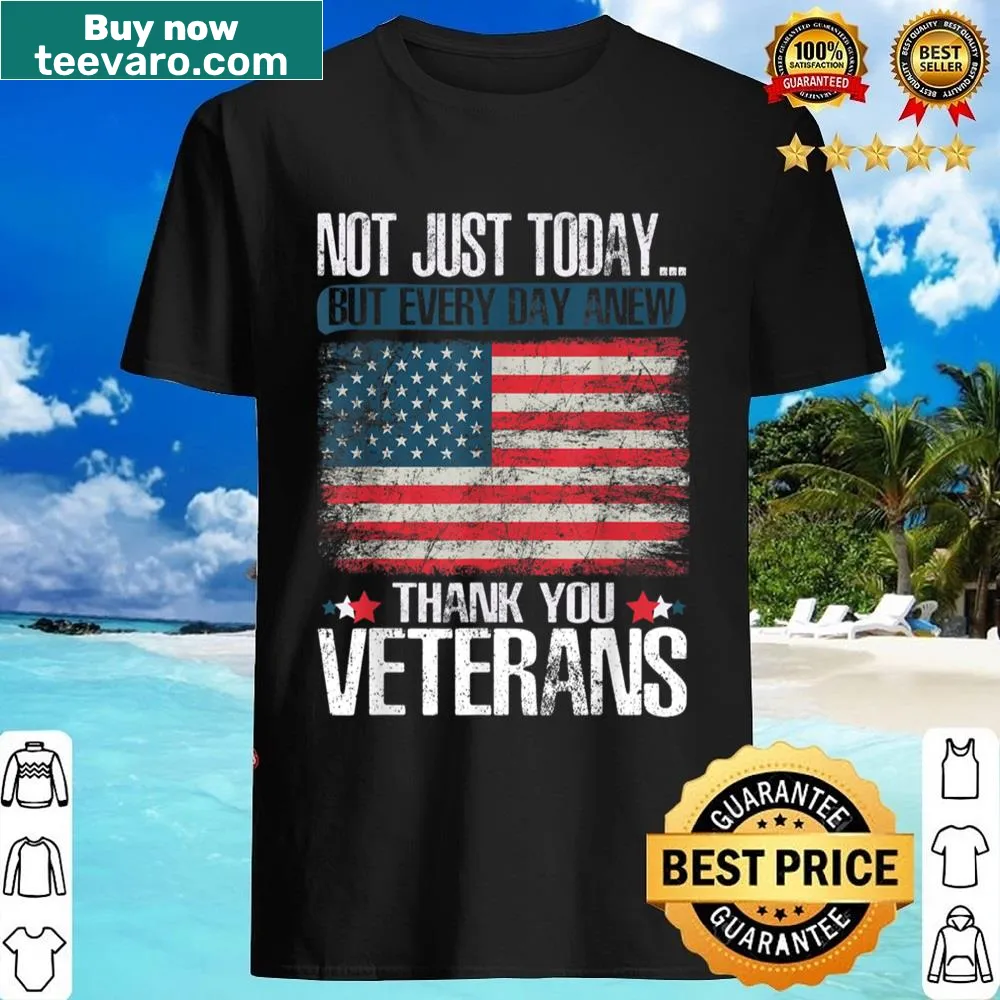 Heartfelt shirt expressing gratitude to veterans