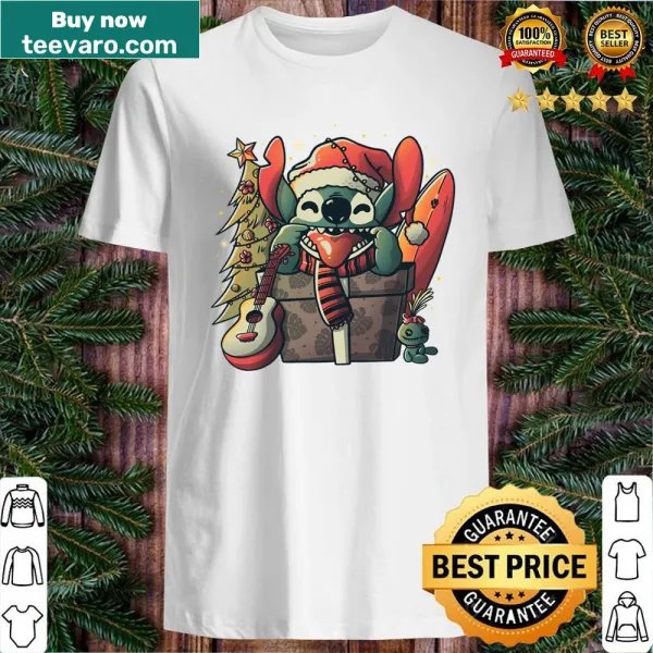 Cute Christmas shirt featuring cartoon characters and festive elements