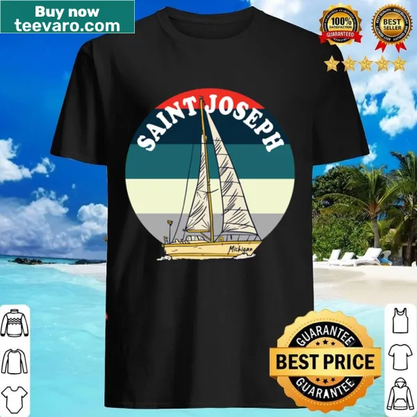 Vintage shirt featuring a sailing theme with Saint Joseph, Michigan