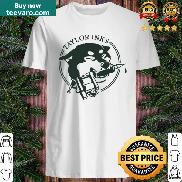 Minimalist dark green shirt with abstract typography design