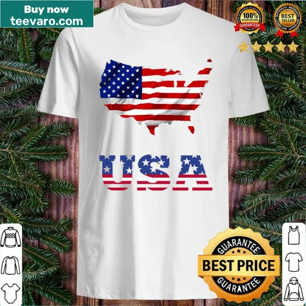 Patriotic shirt featuring USA text for Veterans Day