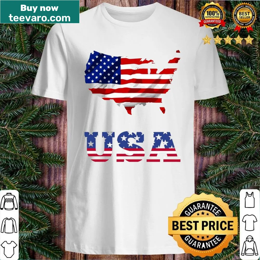 Patriotic shirt featuring USA text for Veterans Day