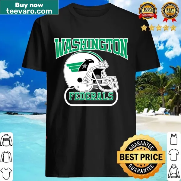 Shirt with a bold Washington Federals helmet graphic