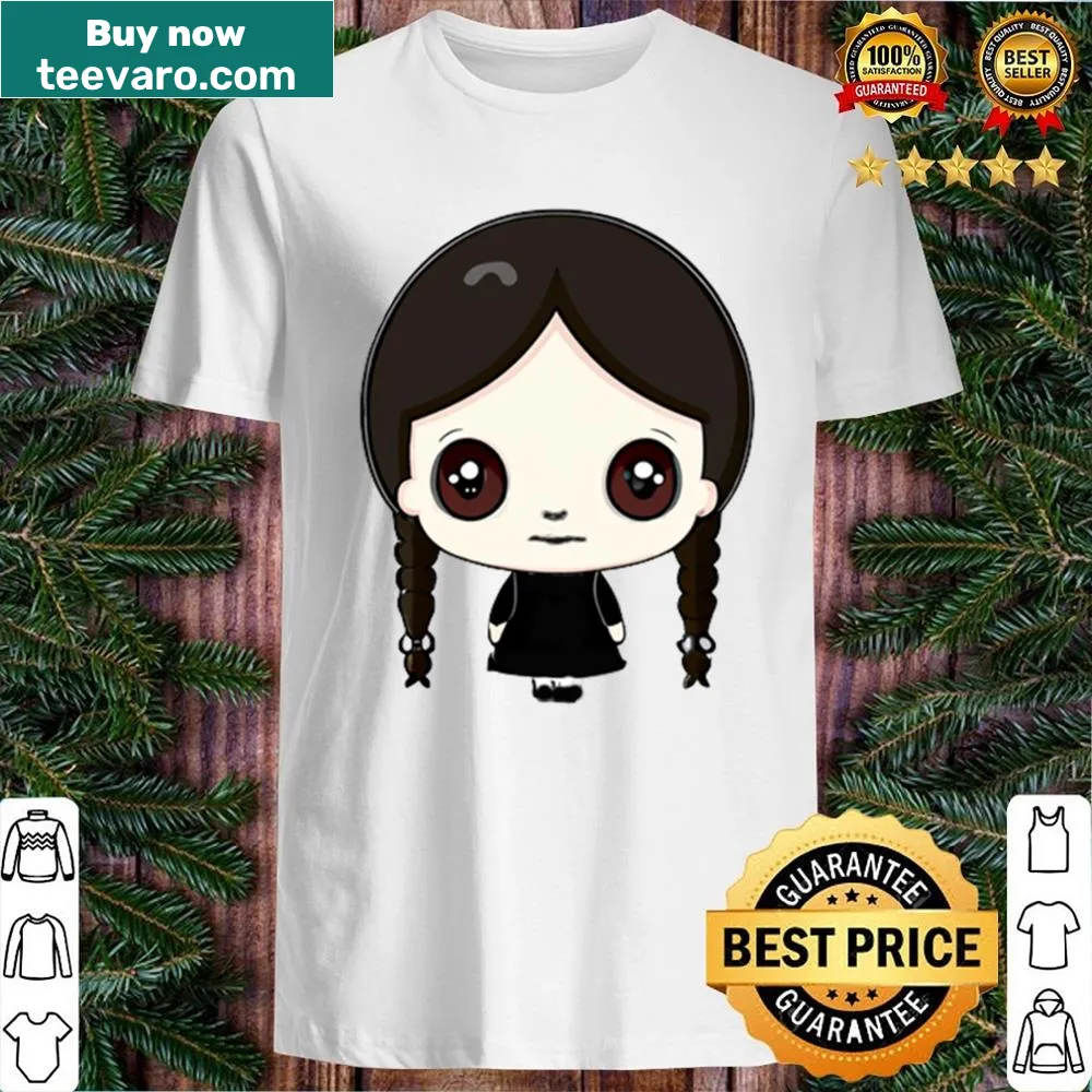 Kawaii Wednesday Addams shirt inspired by the Netflix series