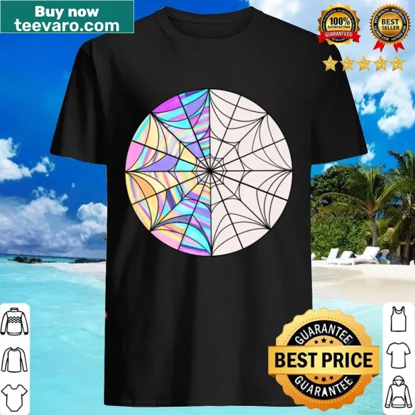 Shirt depicting Wednesday Addams and Enid in a window scene