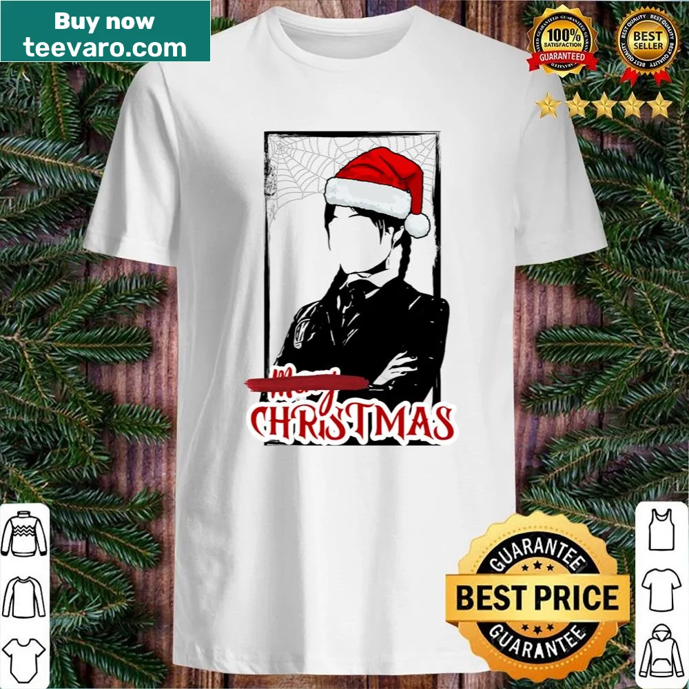 Wednesday Addams themed Christmas shirt