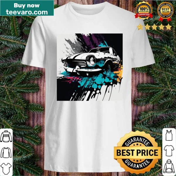 Abstract car graphic design on a shirt
