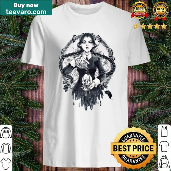 Illustrative shirt featuring iconic characters from the Addams Family