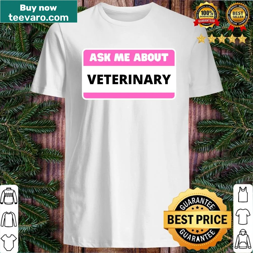 Engaging typography on a veterinary-themed shirt