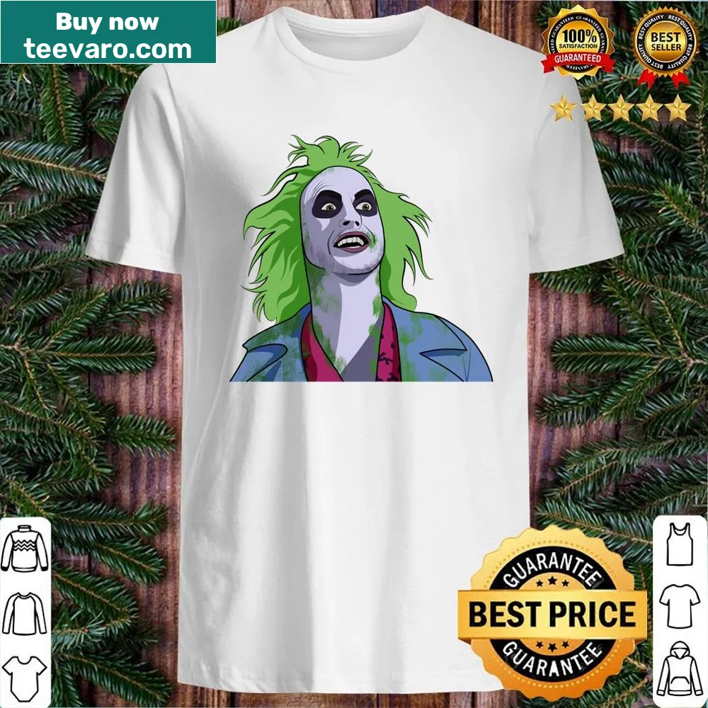 Shirt featuring Beetlejuice inspired design