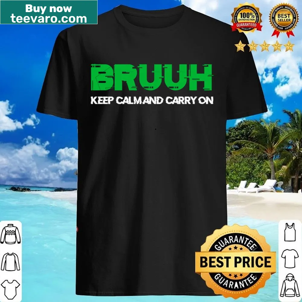 Funny holiday shirt with 'Keep Calm And Carry On' text
