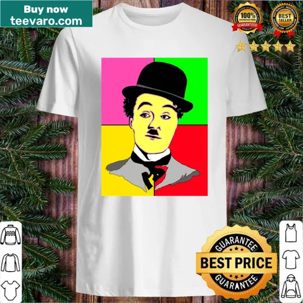 Charlie Chaplin tribute shirt with minimalist design