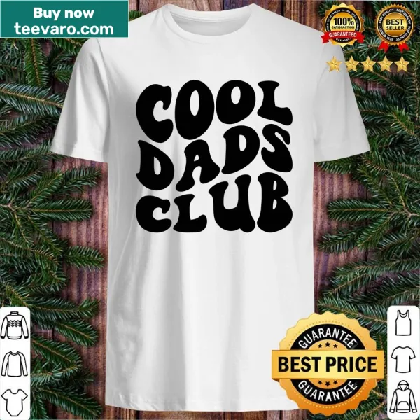 Stylish shirt with 'Cool Dads Club' printed in bold typography