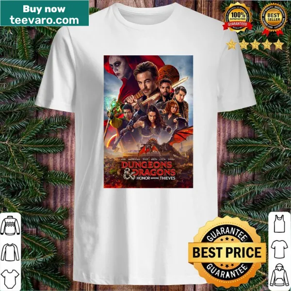 Shirt with the phrase 'Honor Among Thieves' for Dungeons and Dragons fans