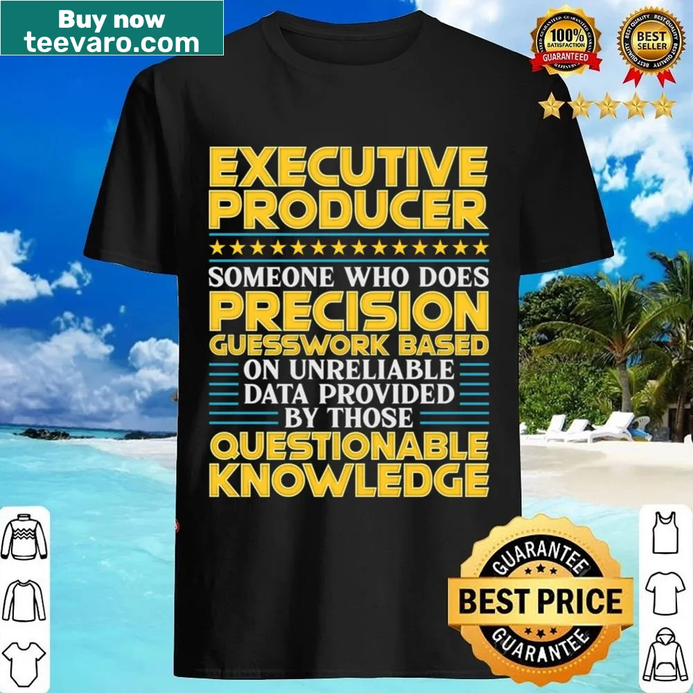 Playful typography shirt celebrating the role of an executive producer