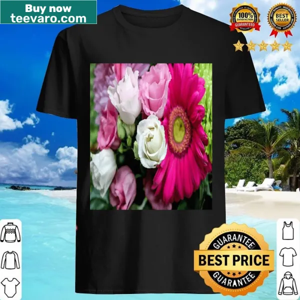 Shirt featuring a beautiful floral graphic