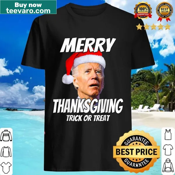 Funny holiday shirt with humorous Thanksgiving and Halloween theme