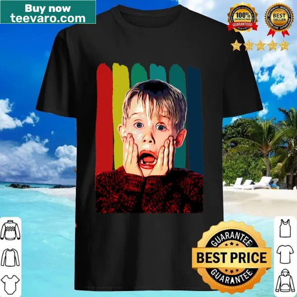 Graphic shirt celebrating the classic Christmas movie Home Alone