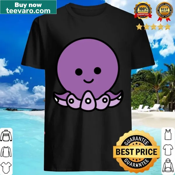 Illustration of a playful octopus on a shirt