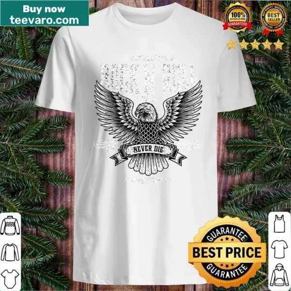 Illustration of a rock-inspired eagle on a t-shirt